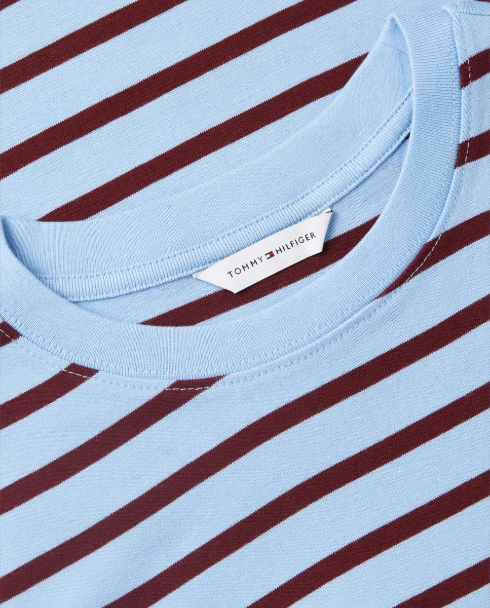 Camiseta de mujer de manga larga y cuello redondo - Tommy Hilfiger - Azul marino Azul marino-3