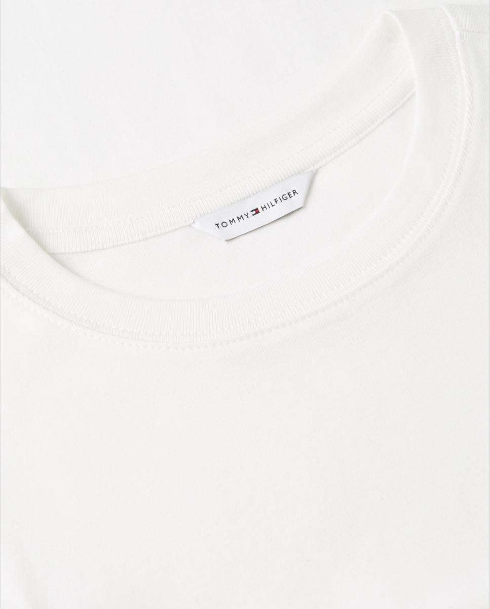 Camisola de mulher com manga comprida e decote redondo Creme-3
