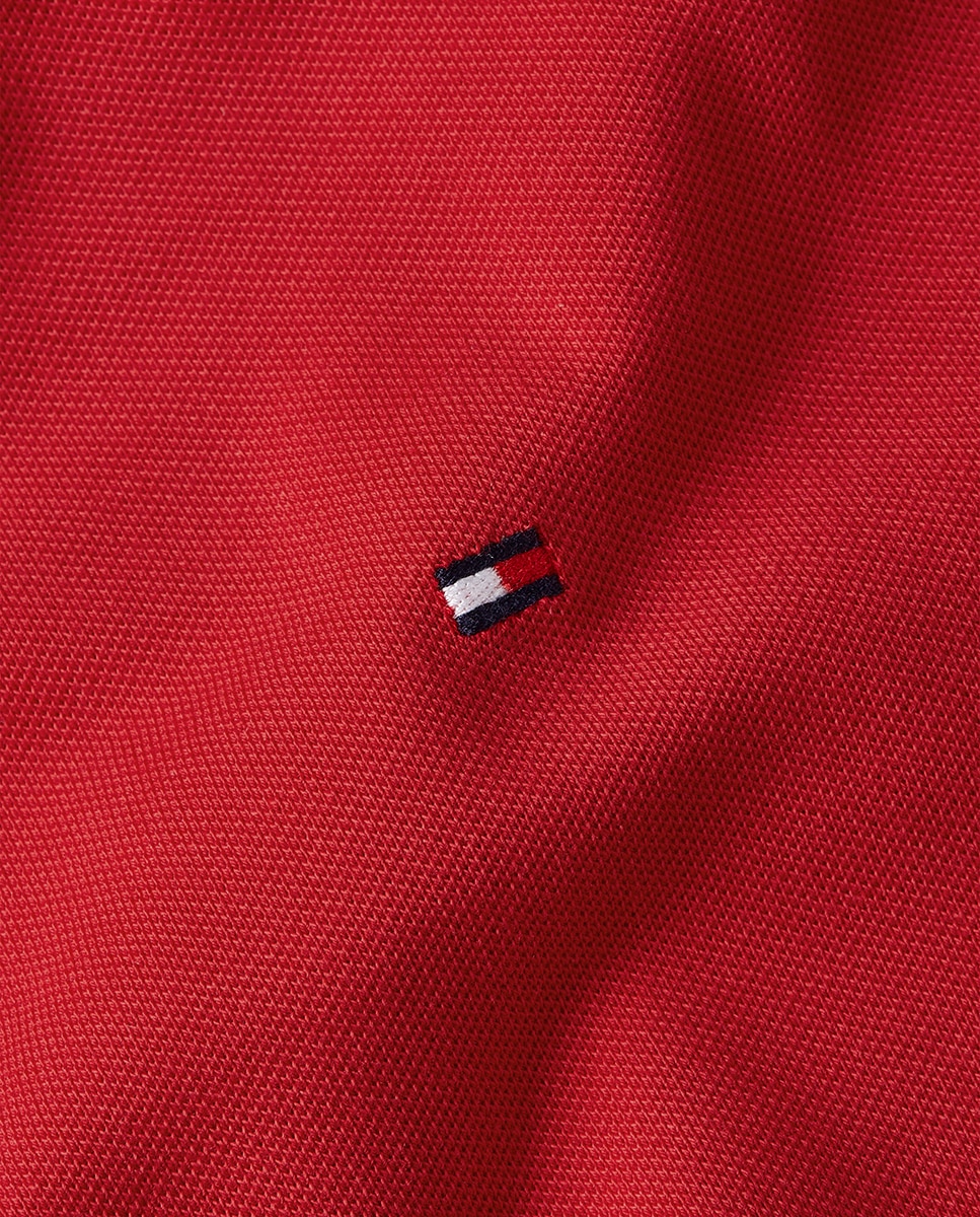 Polo Regular Piqué de Manga Curta Vermelho-6