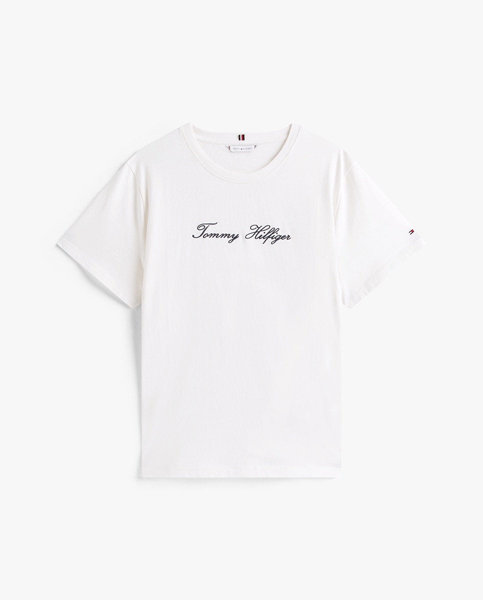 T-shirt Regular de Manga Curta Branco-4