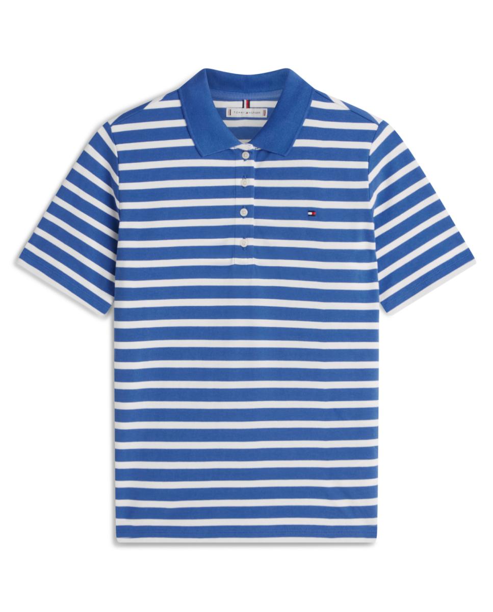 Polo de Manga Curta e Silhueta Regular Azul-índigo-4