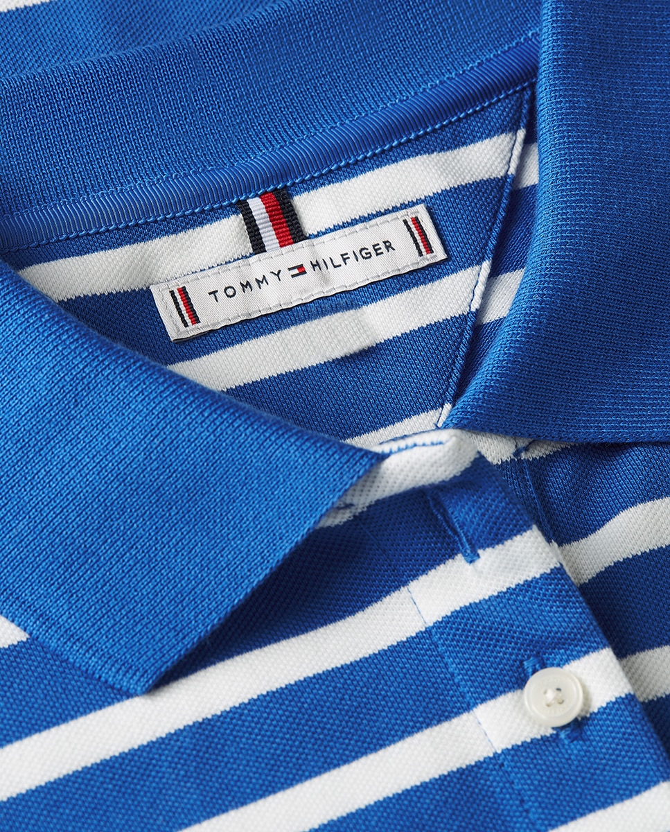 Polo de Manga Curta e Silhueta Regular Azul-índigo-6