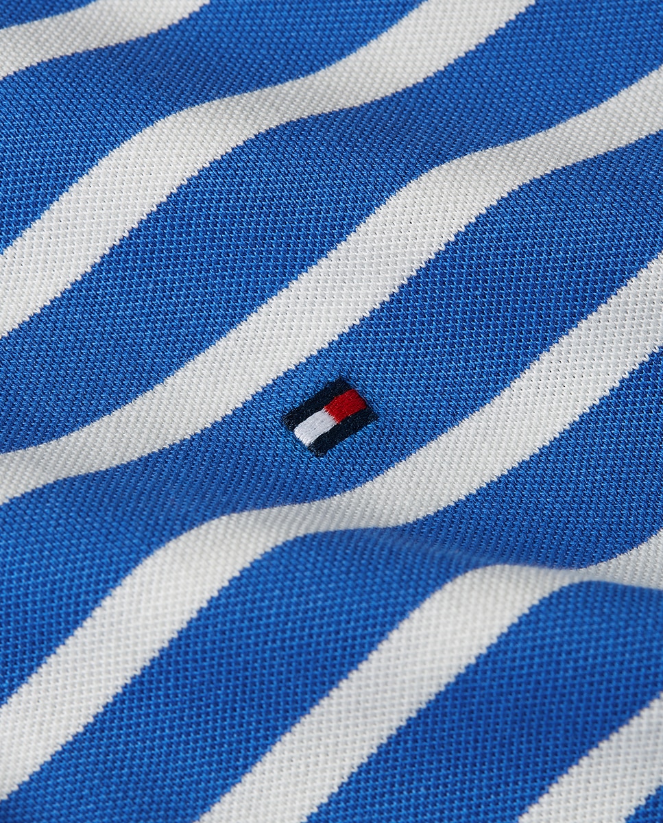 Polo de Manga Curta e Silhueta Regular Azul-índigo-7