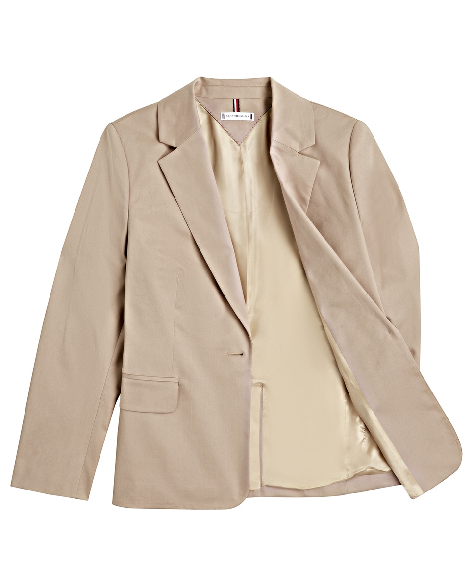 Blazer com Bolsos Bege-6