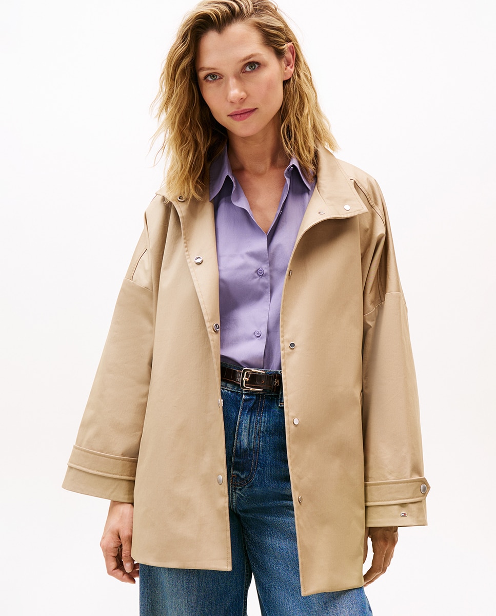 Gabardine Relaxed Bege-1