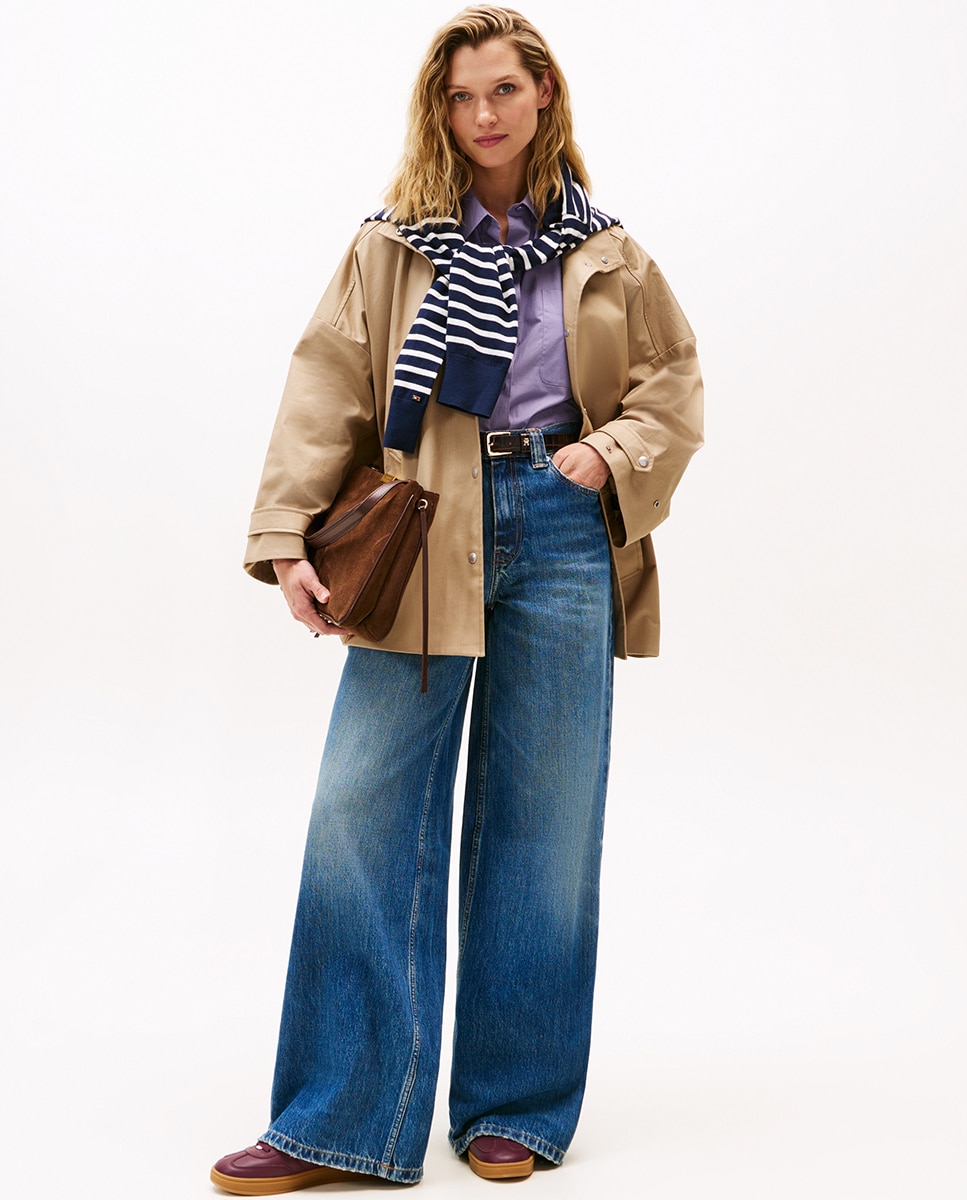 Gabardine Relaxed Bege-6