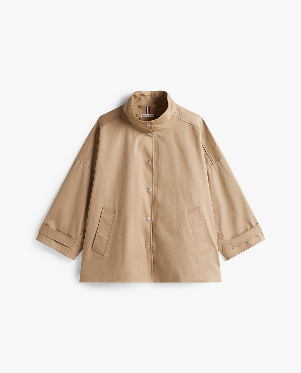 Gabardine Relaxed Bege-5