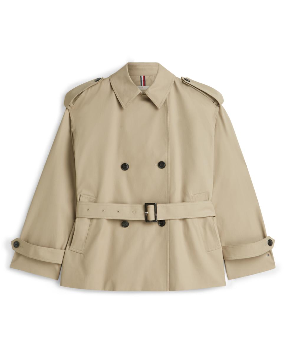 Imagem 0 de Gabardine Curta em Algodão com Cinto