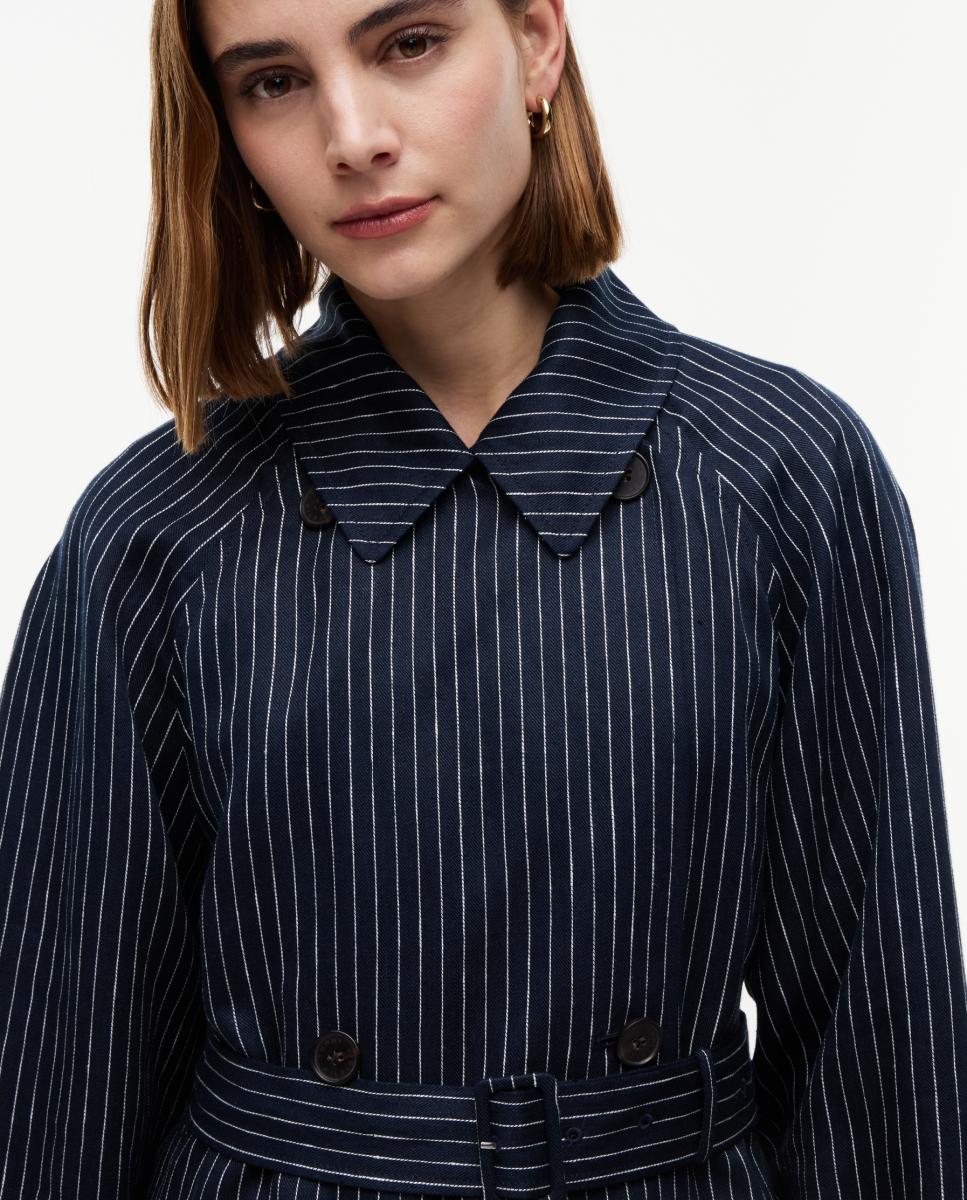 Gabardine com Risca Diplomática e Cinto Azul-marinho-3