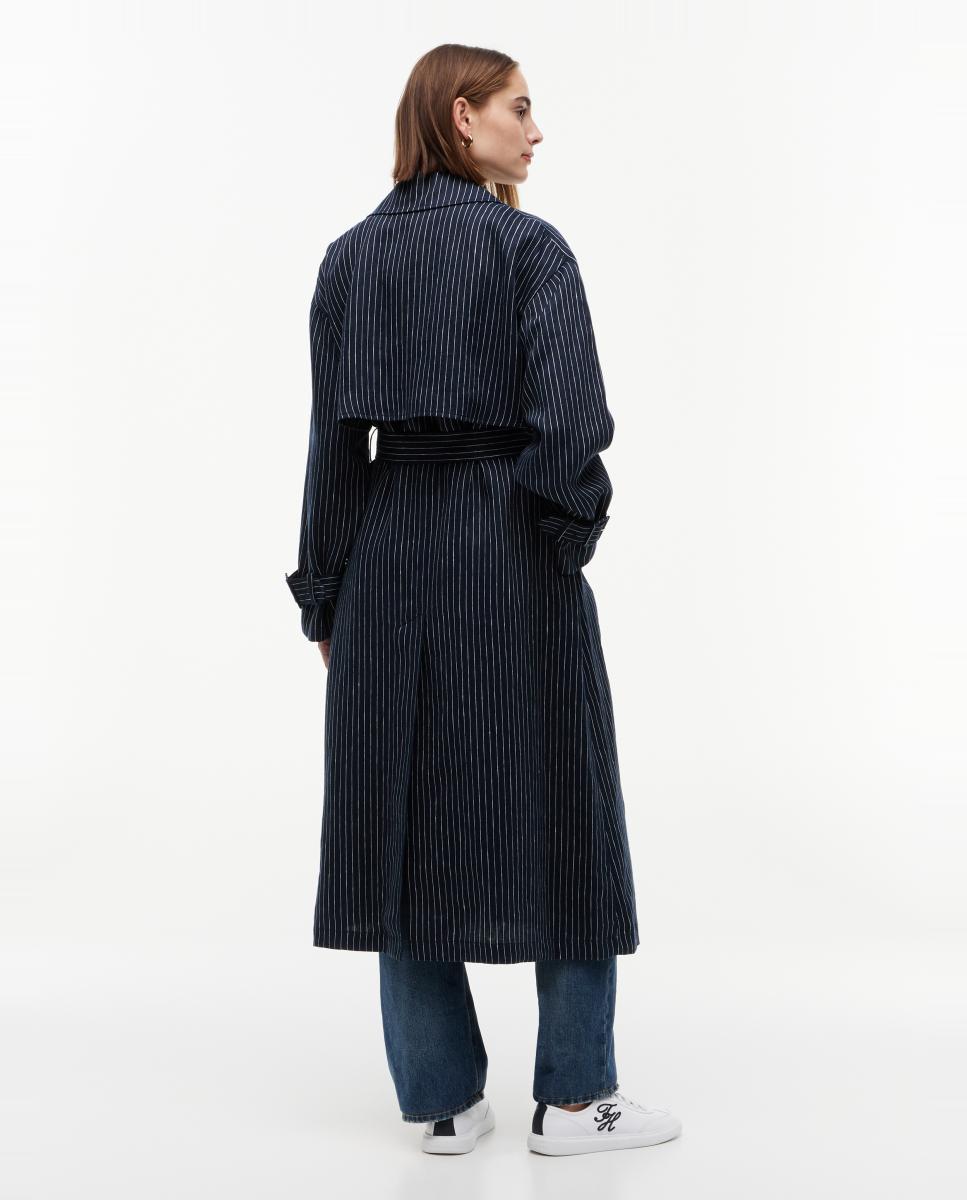 Gabardine com Risca Diplomática e Cinto Azul-marinho-4