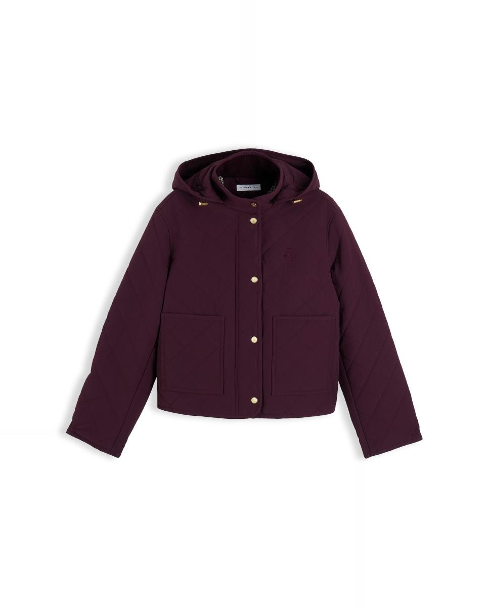 Imagen 1 de Chaqueta acolchada de mujer de algodón - Tommy Hilfiger - Burdeos Burdeos