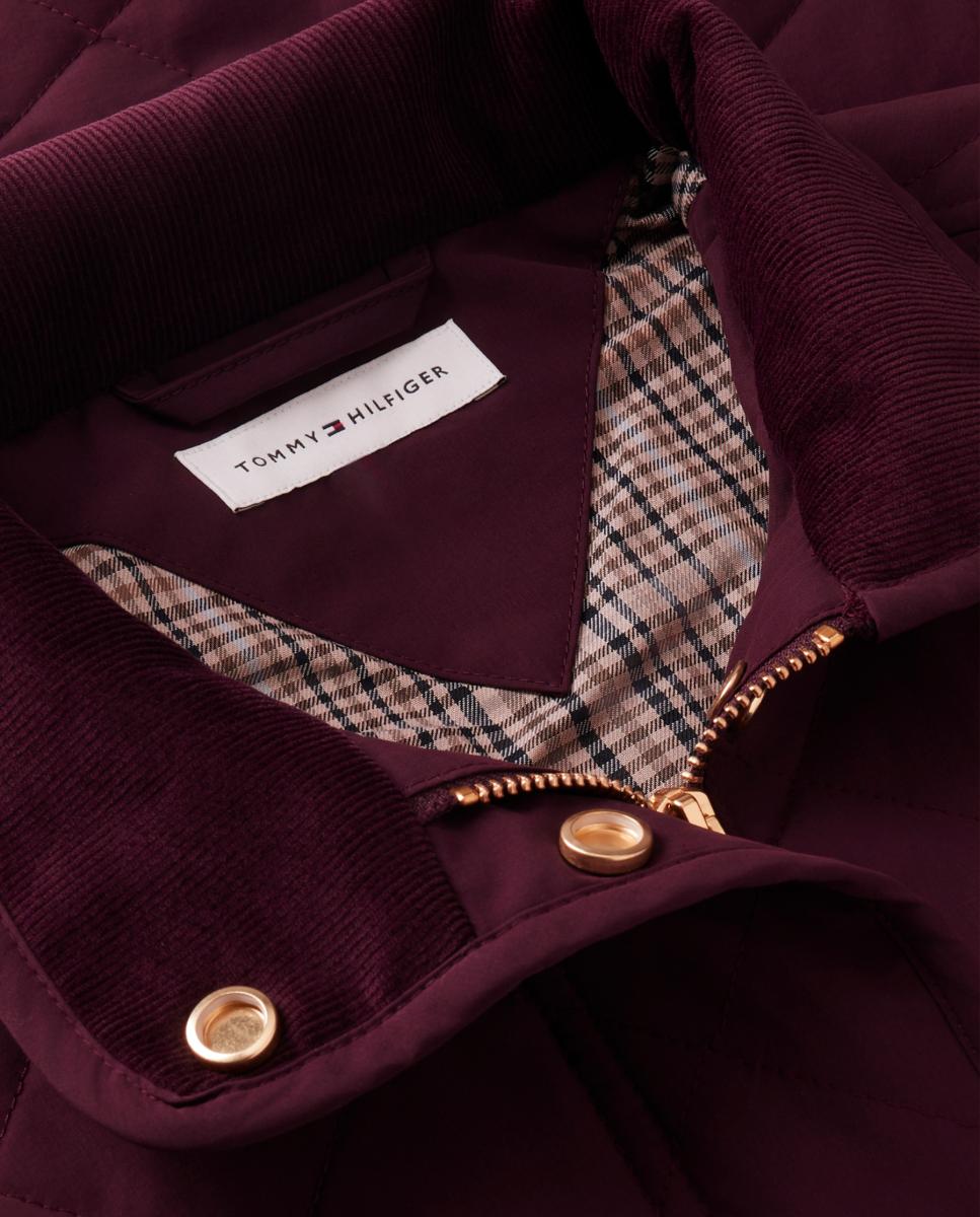 Imagen 3 de Chaqueta acolchada de mujer de algodón - Tommy Hilfiger - Burdeos Burdeos