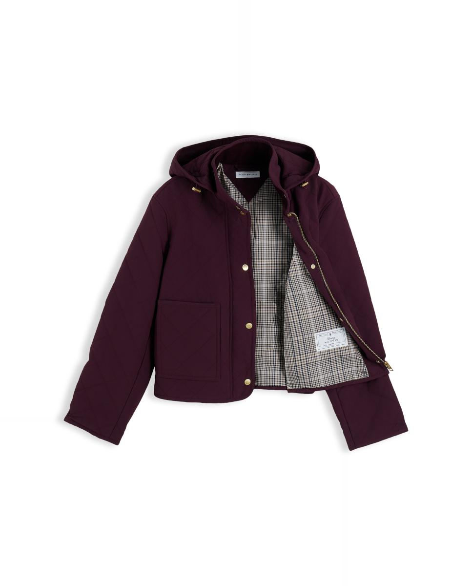 Imagen 6 de Chaqueta acolchada de mujer de algodón - Tommy Hilfiger - Burdeos Burdeos