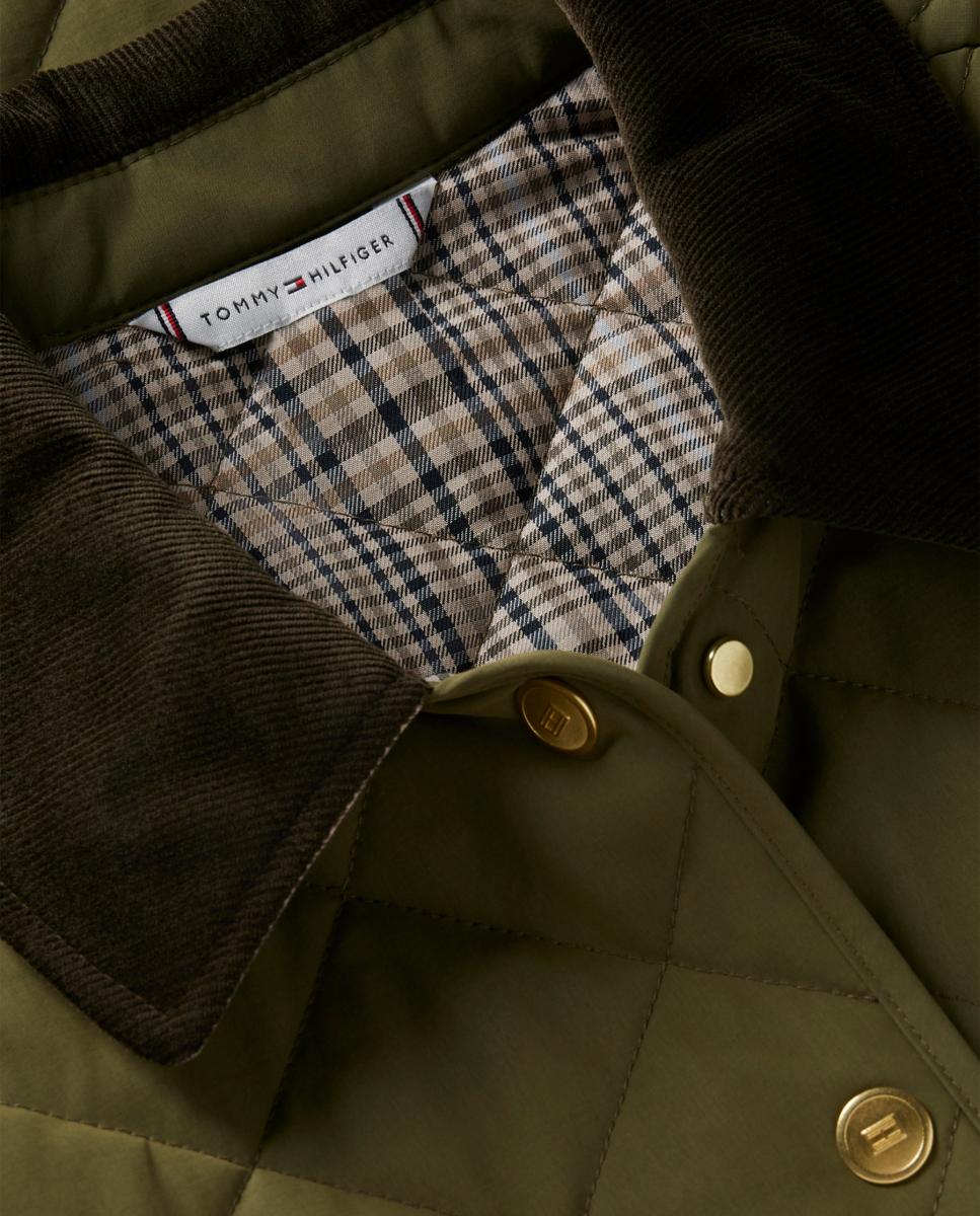 Casaco Acolchoado Slim Fit Verde-militar-3