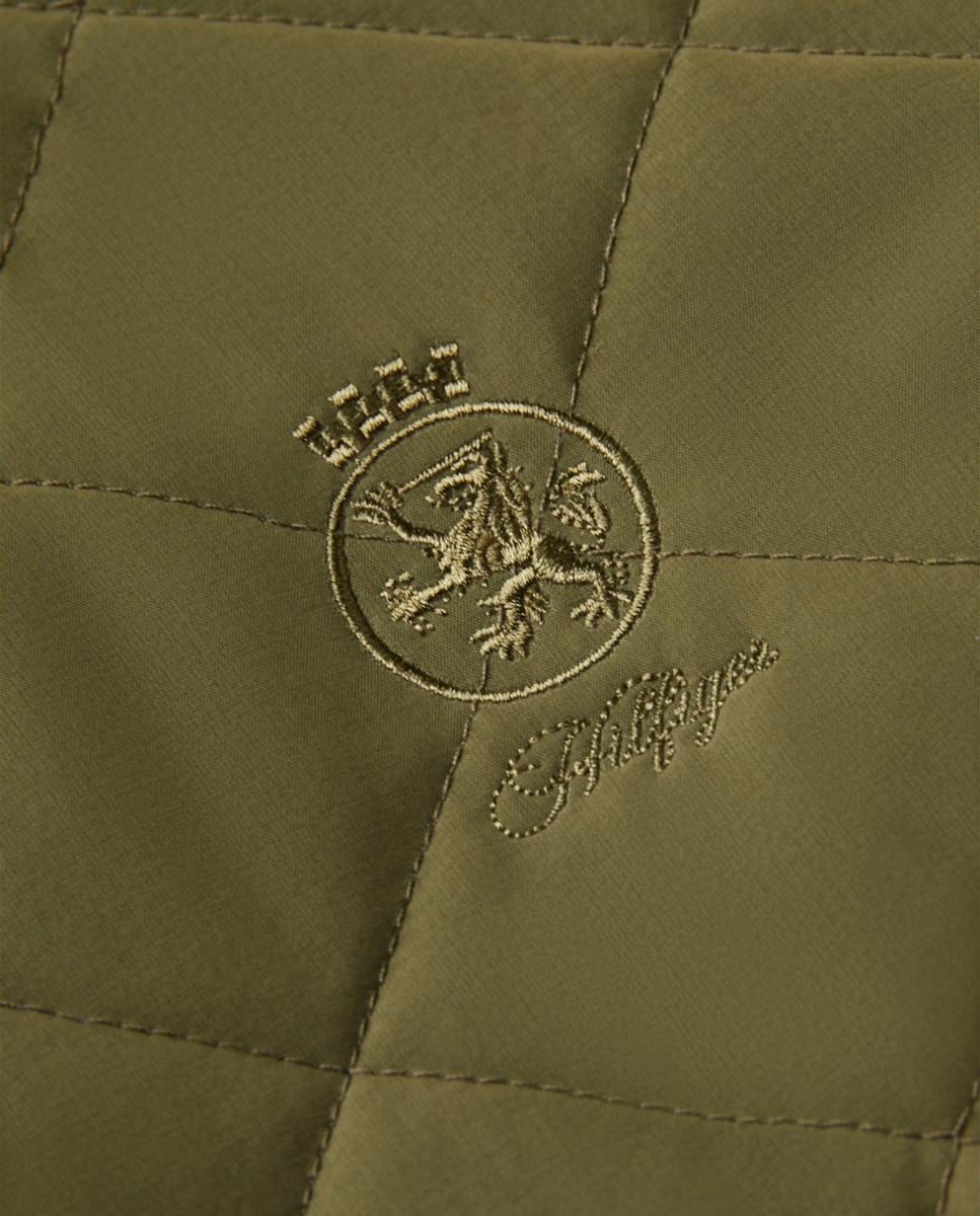 Casaco Acolchoado Slim Fit Verde-militar-4
