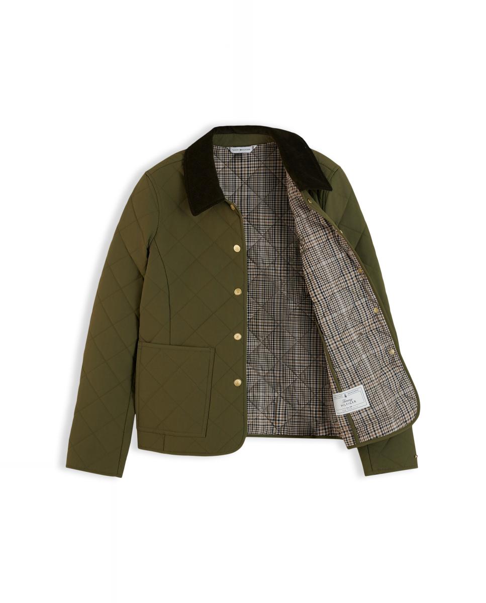 Casaco Acolchoado Slim Fit Verde-militar-5
