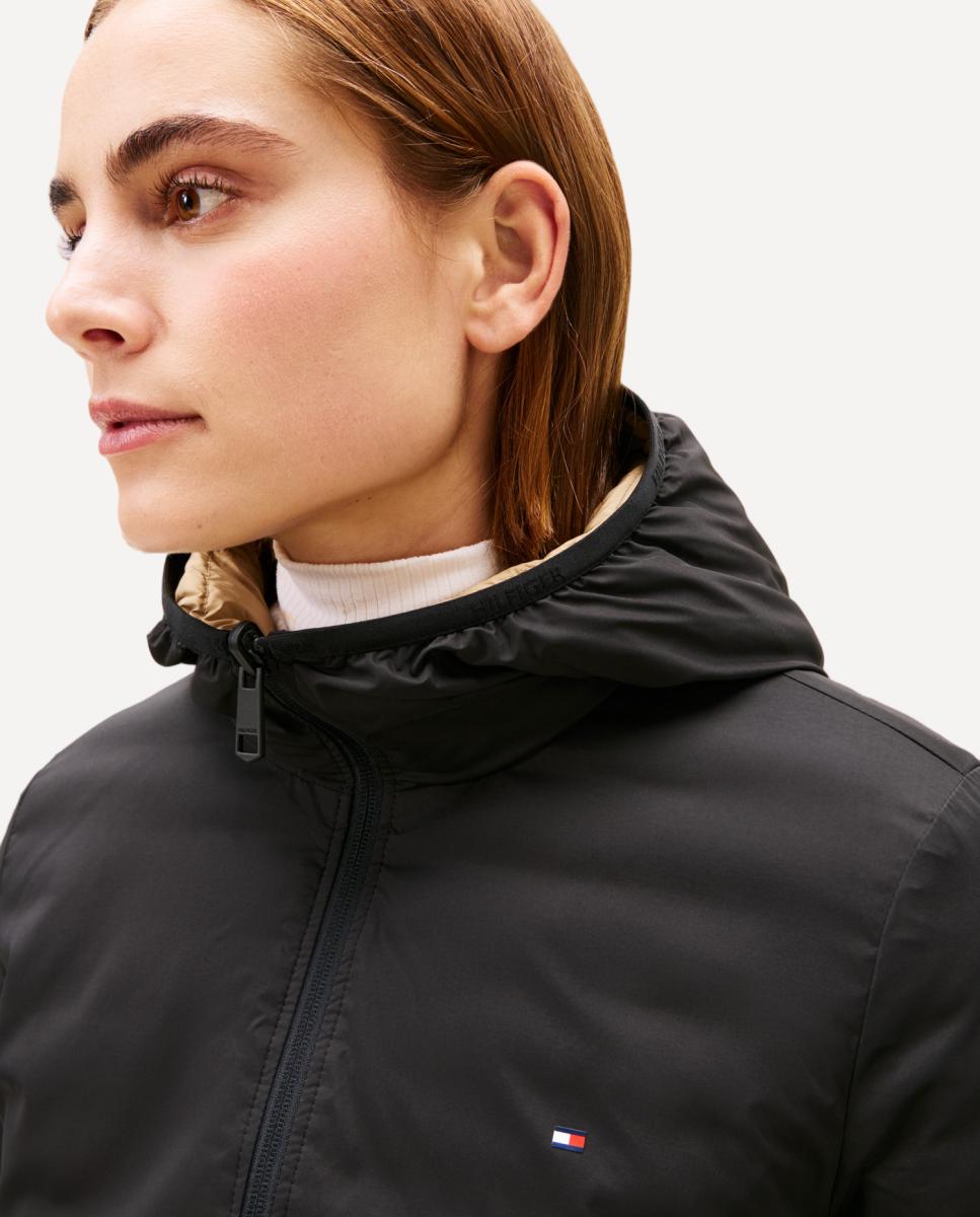 Casaco Reversível com Capuz Preto-2