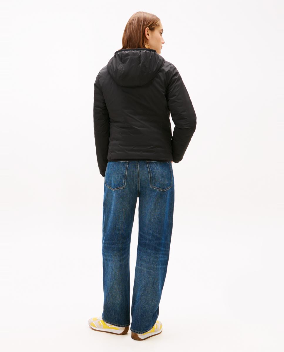 Casaco Reversível com Capuz Preto-4