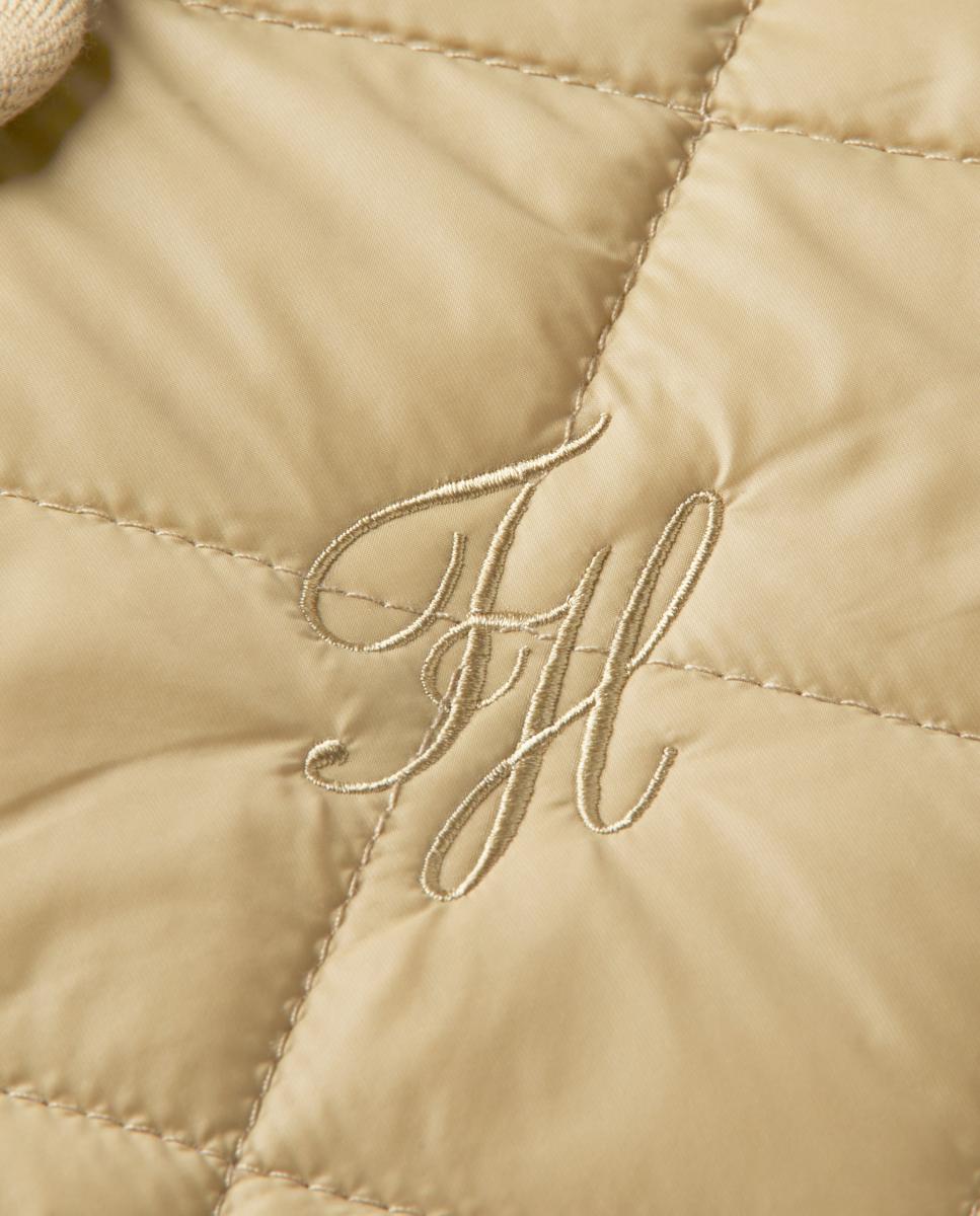 Sobretudo Acolchoado Quilted Camel-8