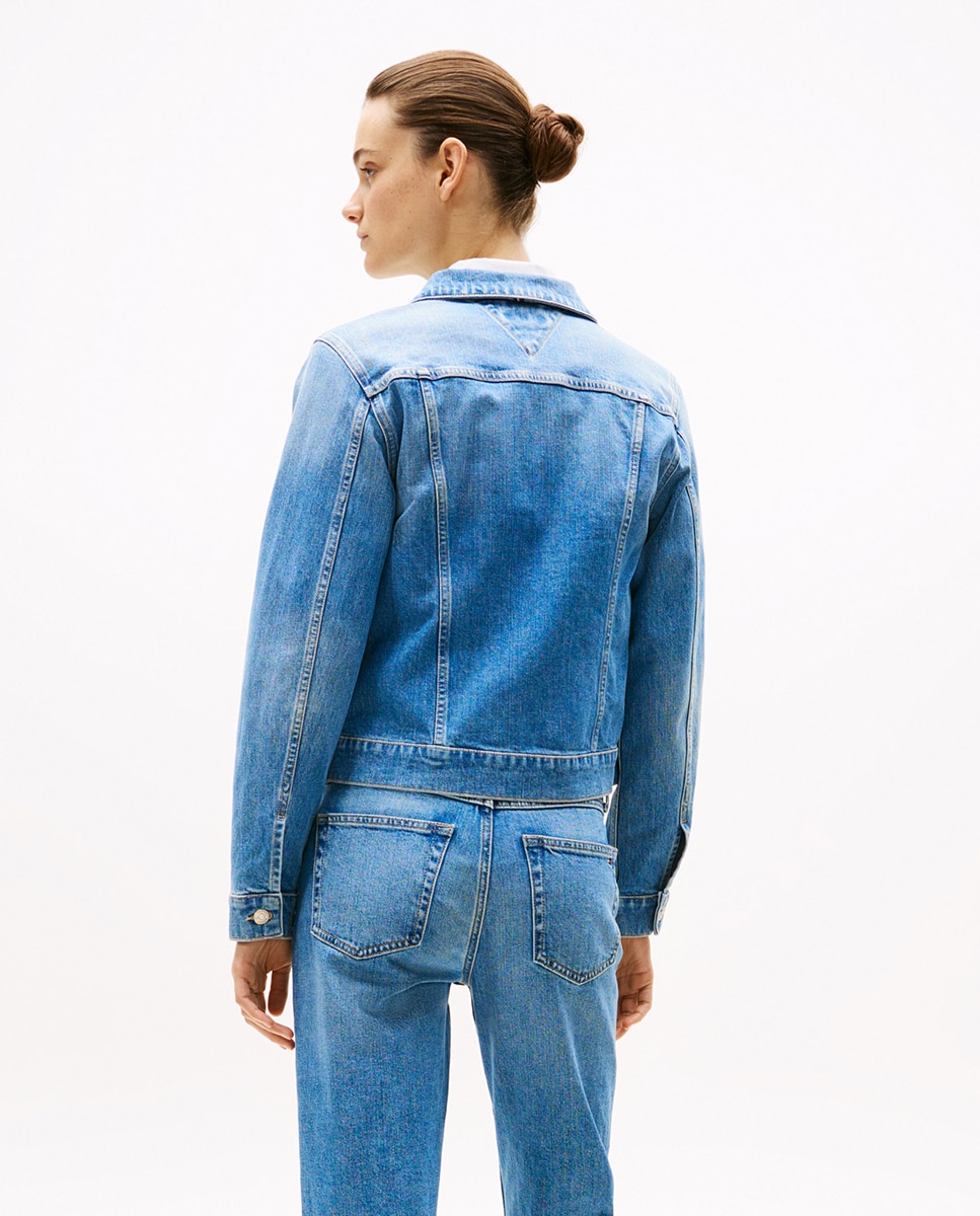 Casaco de ganga Azul-2