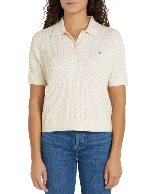 Jersey de mujer de manga corta tipo polo