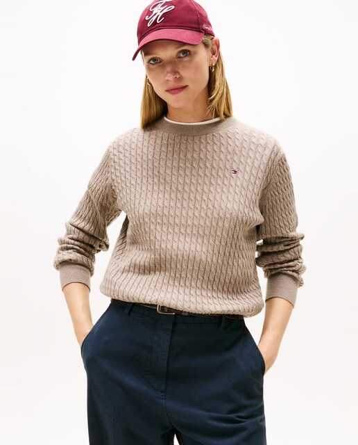 Jersey de mujer con textura de ochos