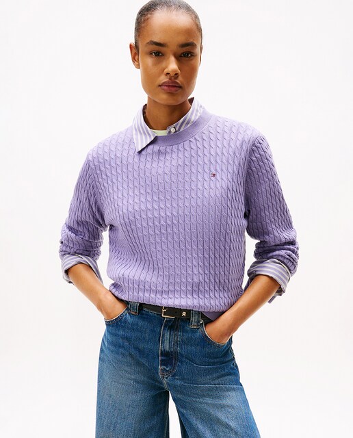 Jersey de mujer con textura de ochos