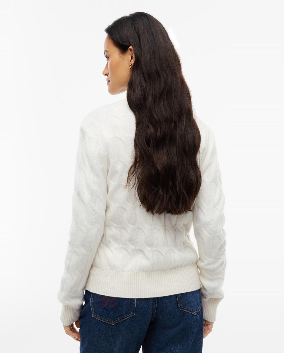 Jersey de mujer de lana de ochos - Tommy Hilfiger - Crema Crema-3