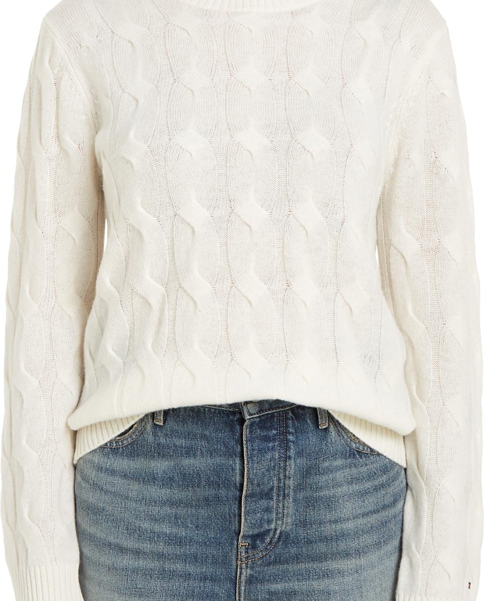 Jersey de mujer de lana de ochos - Tommy Hilfiger - Crema Crema-4