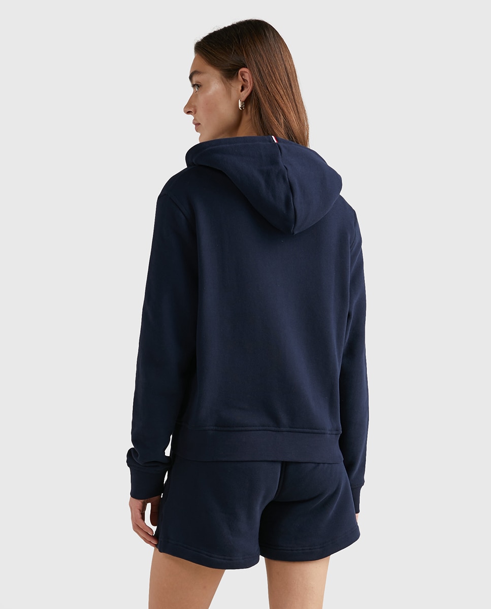 Sweatshirt com capuz e manga comprida Azul-marinho-2