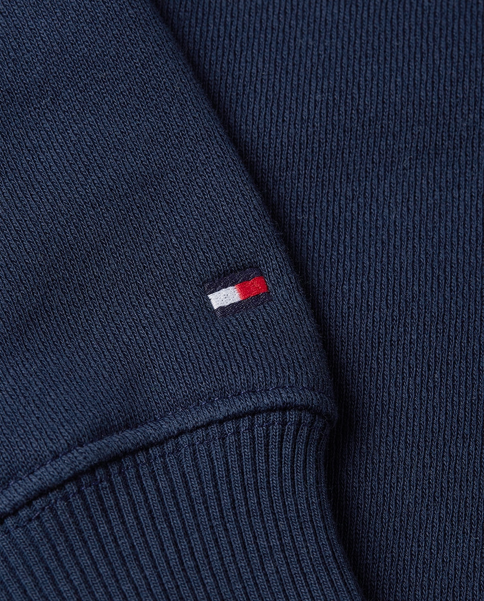 Sweatshirt com capuz e fecho-éclair Azul-marinho-5