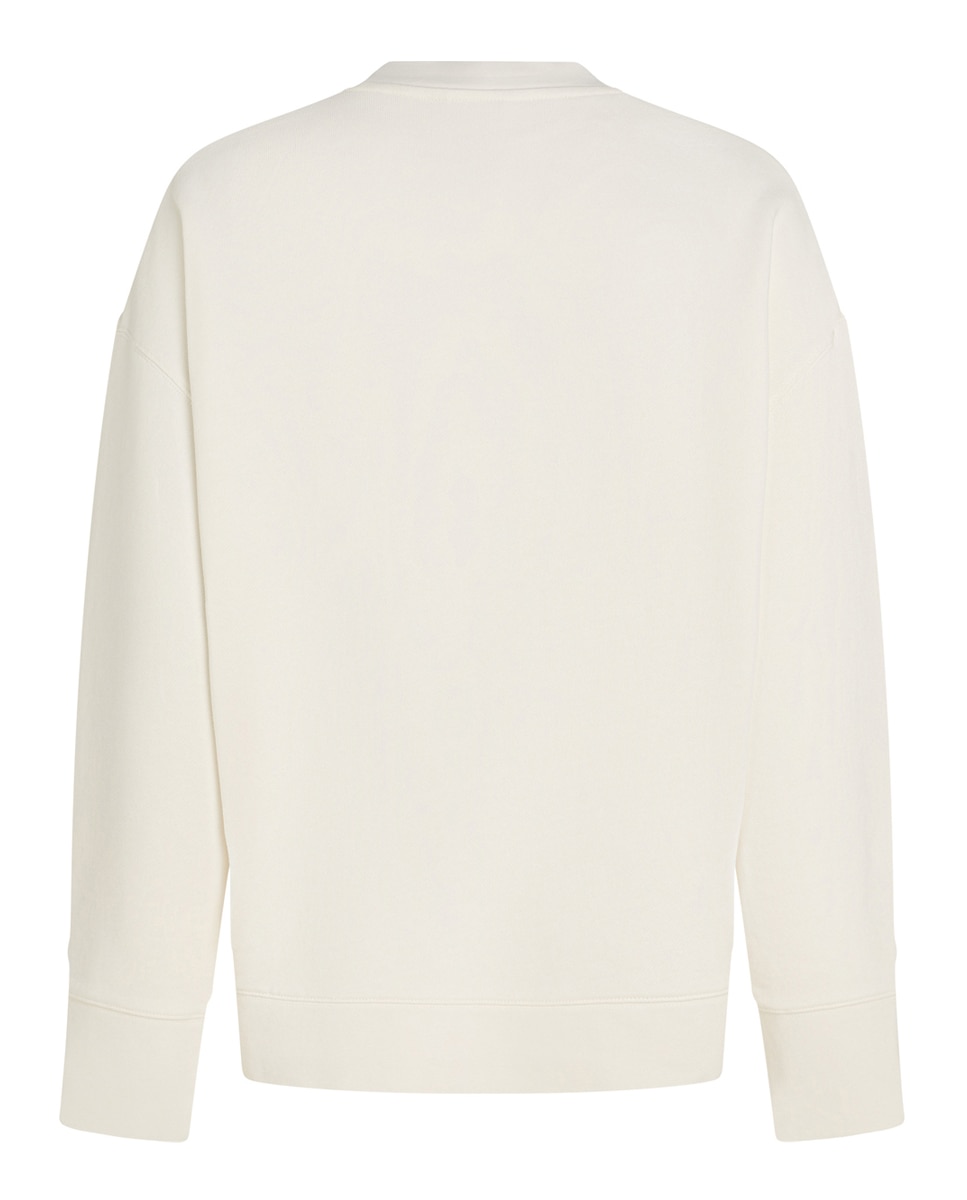 Sweatshirt com Logótipo Pequeno à Frente Creme-2