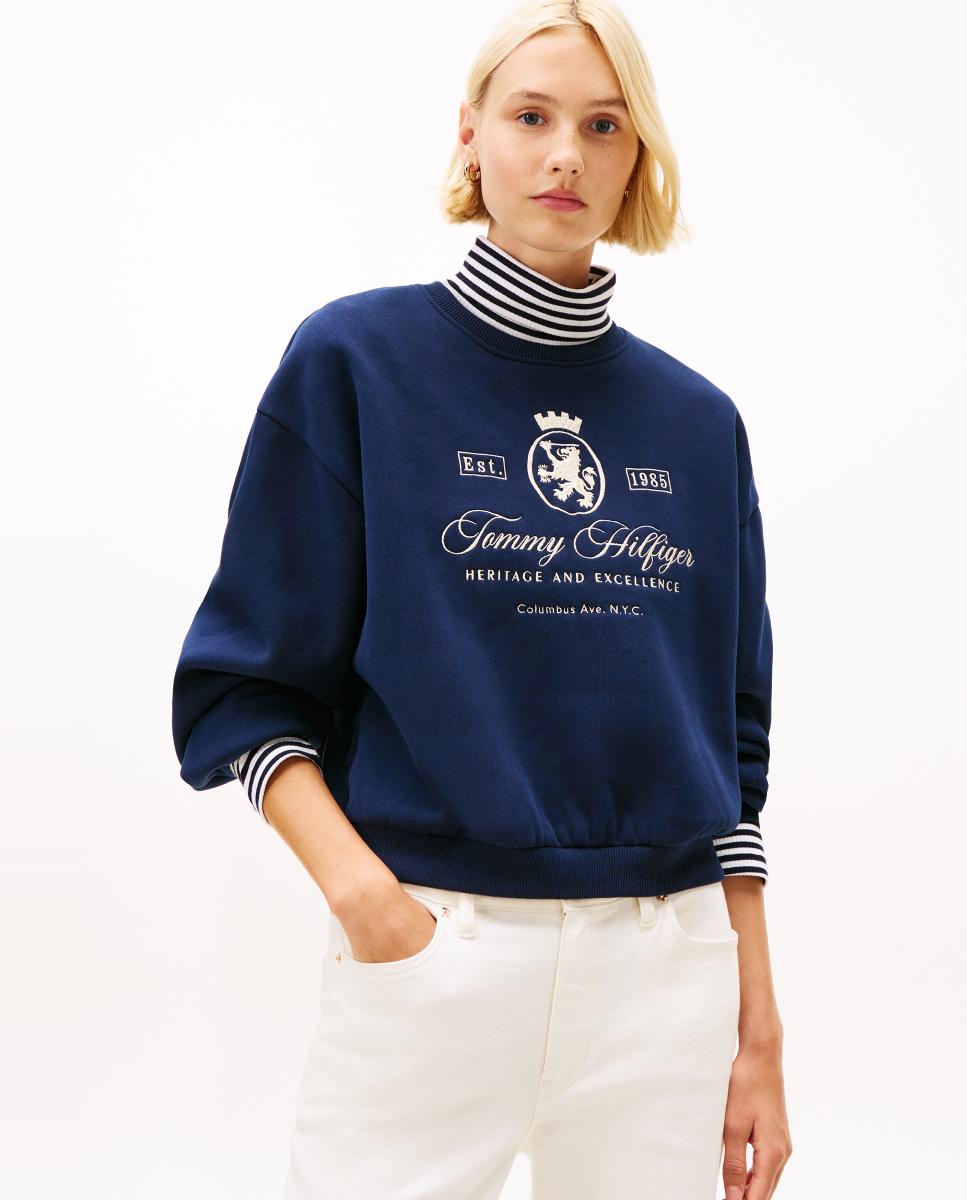 Imagem 0 de Sweatshirt com Logótipo Crest Bordado