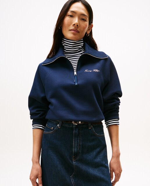 Imagem 0 de Sweatshirt de Gola Alta e Meio Fecho de Correr