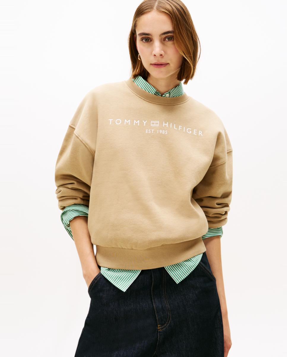 Imagem 0 de Sweatshirt de Decote Redondo e Logótipo Bordado