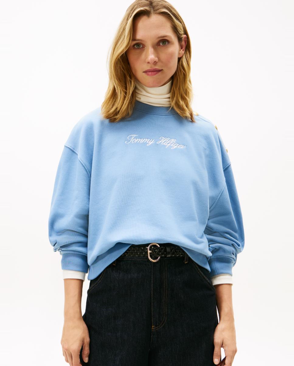 Imagem 0 de Sweatshirt Gold Botton com Logótipo Bordado