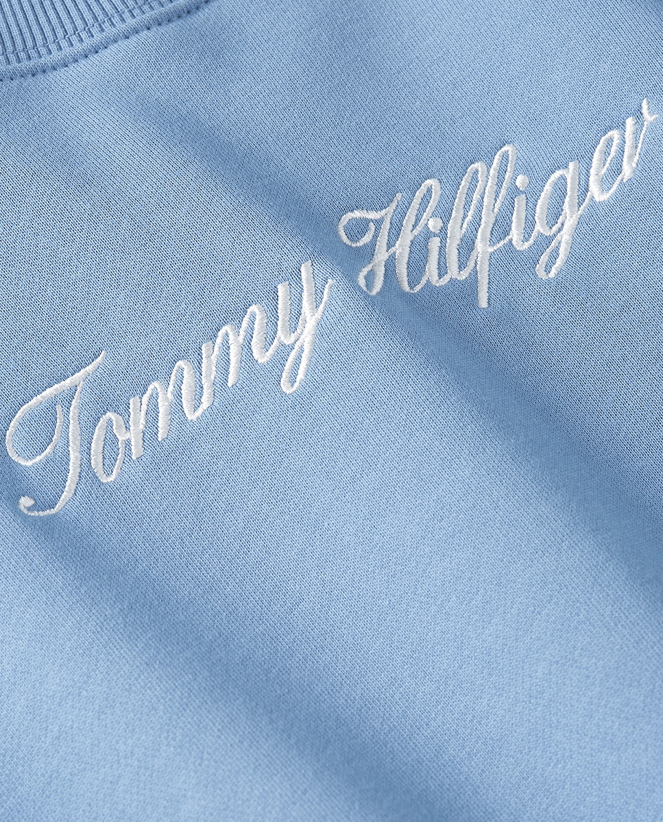 Sweatshirt Gold Botton com Logótipo Bordado Azul-6