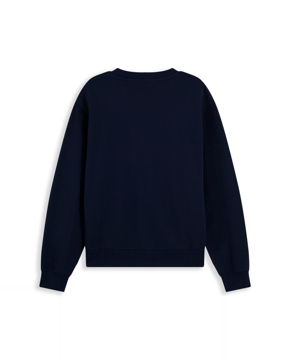 Sweatshirt de Decote Redondo Azul-marinho-2