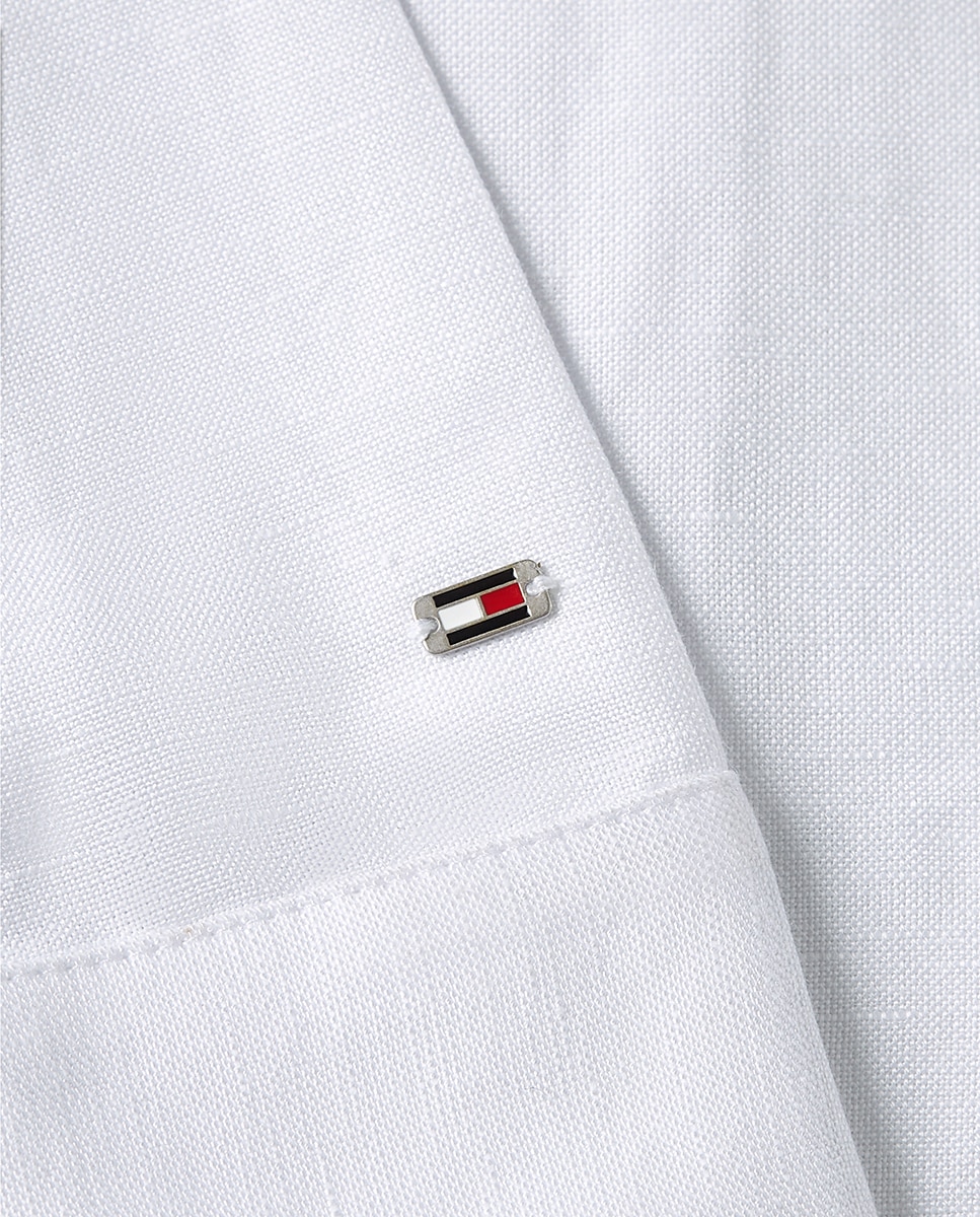 Vestido Midi de Manga Comprida e Bordados Anglaise Branco-6