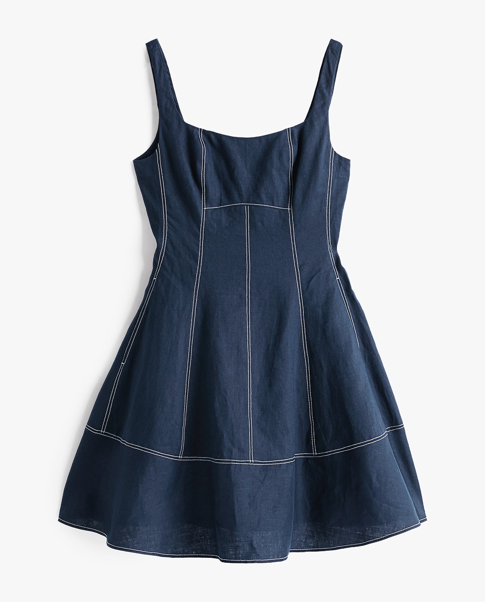 TH X SRG Vestido Curto de Alças Azul-marinho-5