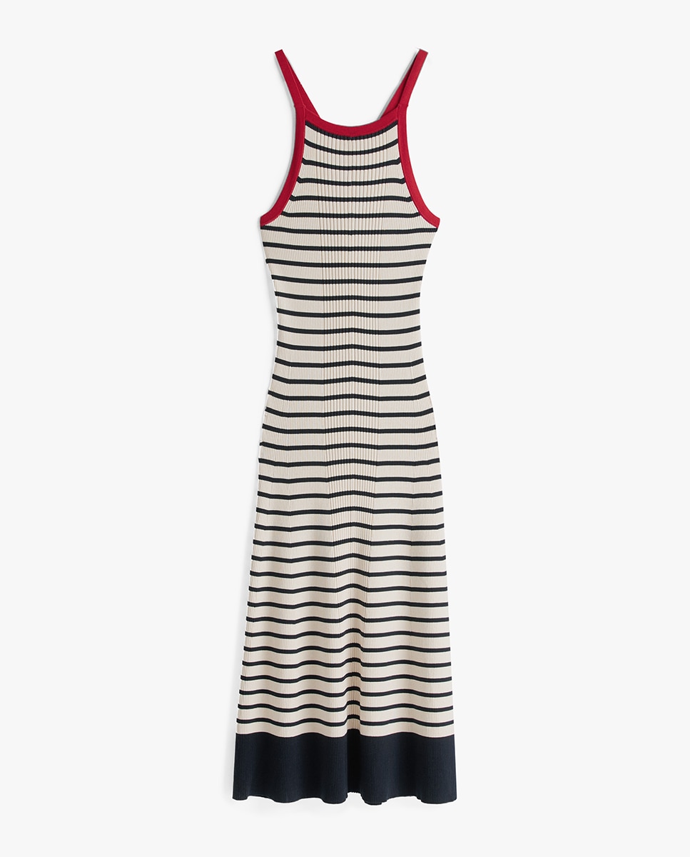 TH X SRG Vestido Midi de Malha Branco-5