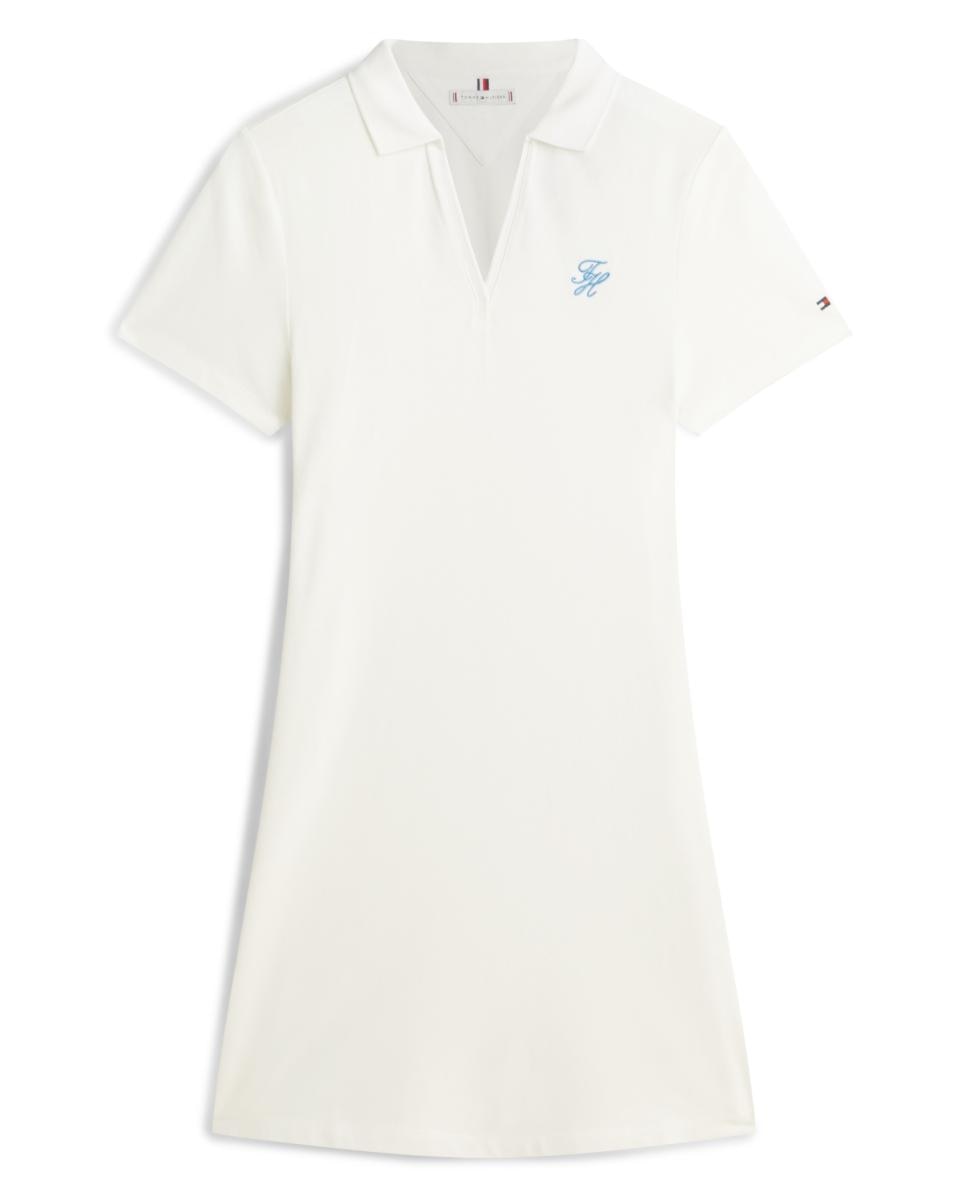 Imagem 0 de Vestido Tipo Polo de Manga Curta e Silhueta Regular