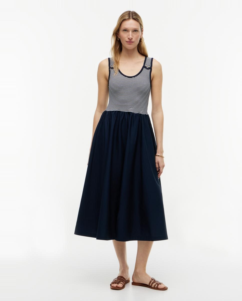 Imagem 0 de Vestido Midi de Alças e Botões Dourados