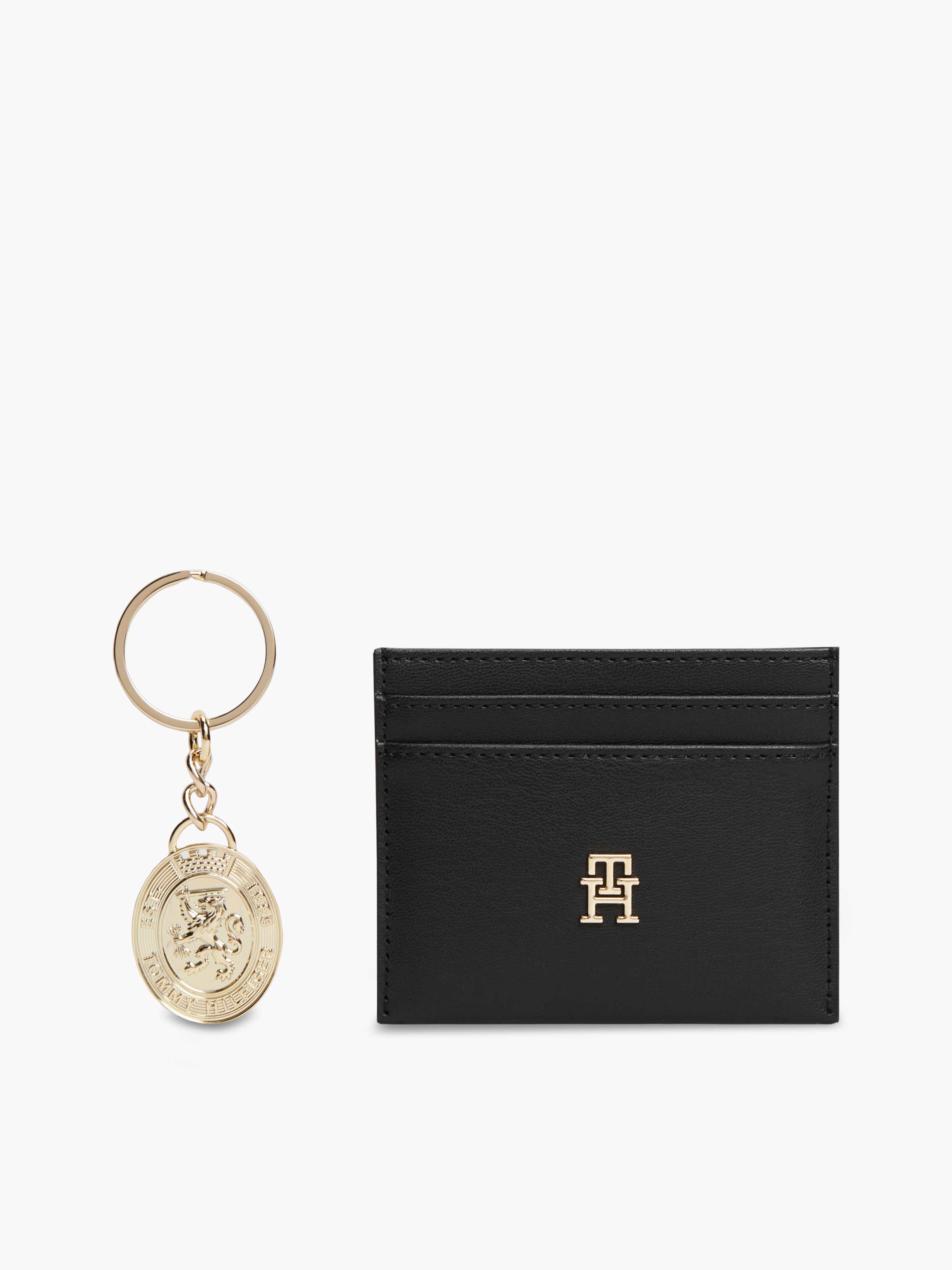 Imagen 2 de Set de regalo para mujer que incluye tarjetero y llavero, confeccionado en ecopiel - Tommy Hilfiger - Negro Negro