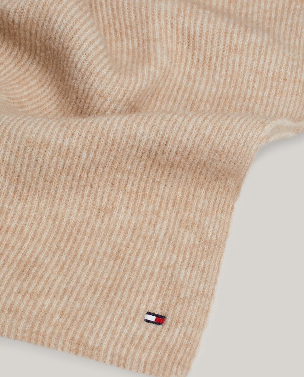 Cachecol de Lã com Logótipo TH Bege-4