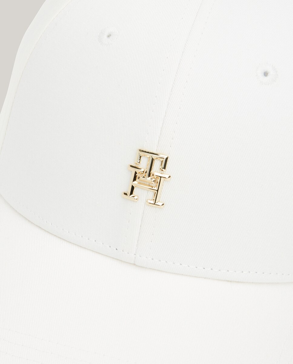 Gorra blanca con logo TH metalizado - Tommy Hilfiger - Blanco Blanco-4