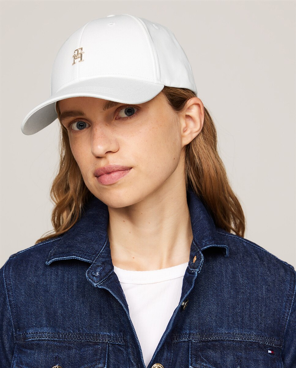 Gorra blanca con logo TH metalizado - Tommy Hilfiger - Blanco Blanco-5