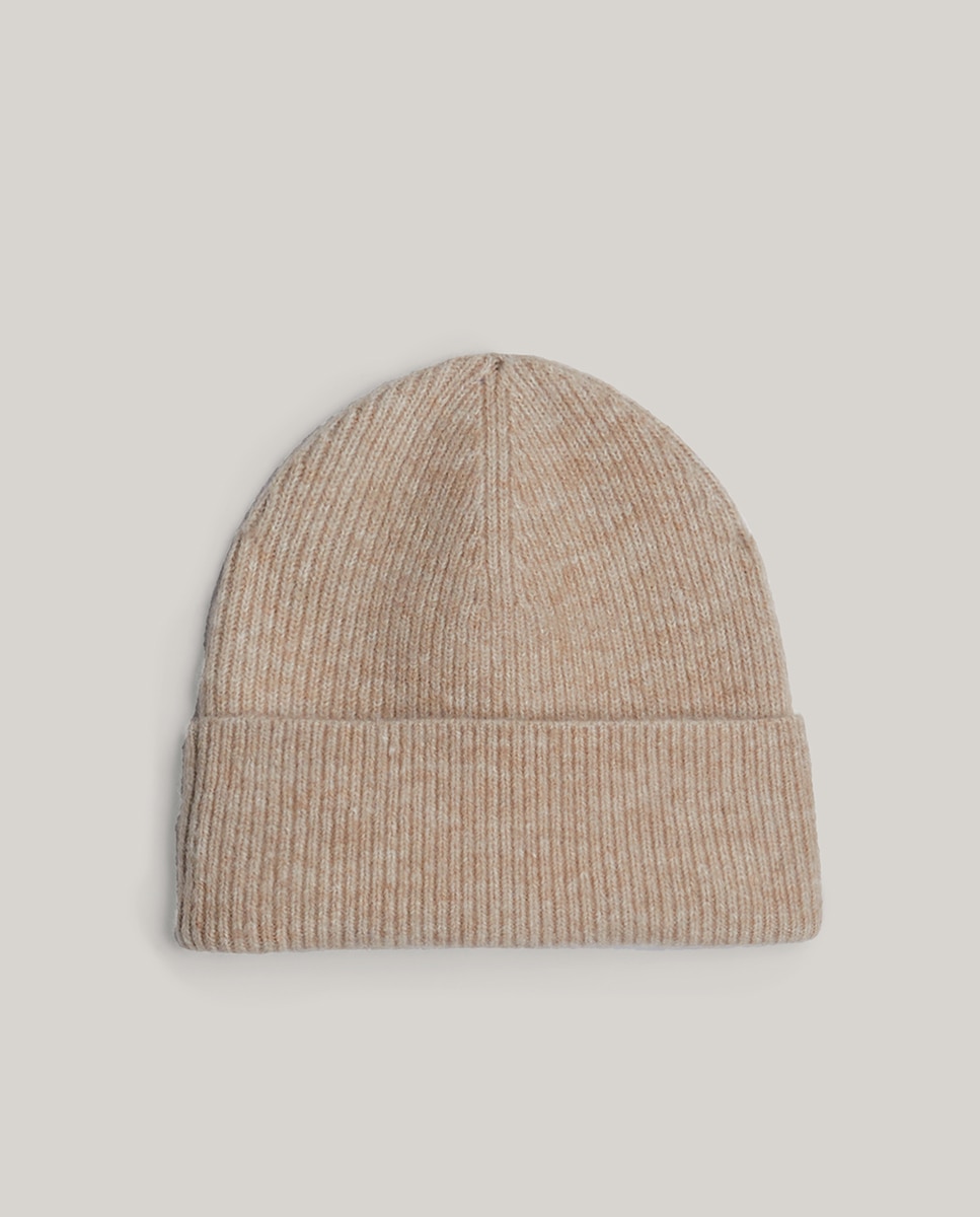 Gorro de Lã com Logótipo TH Bege-2