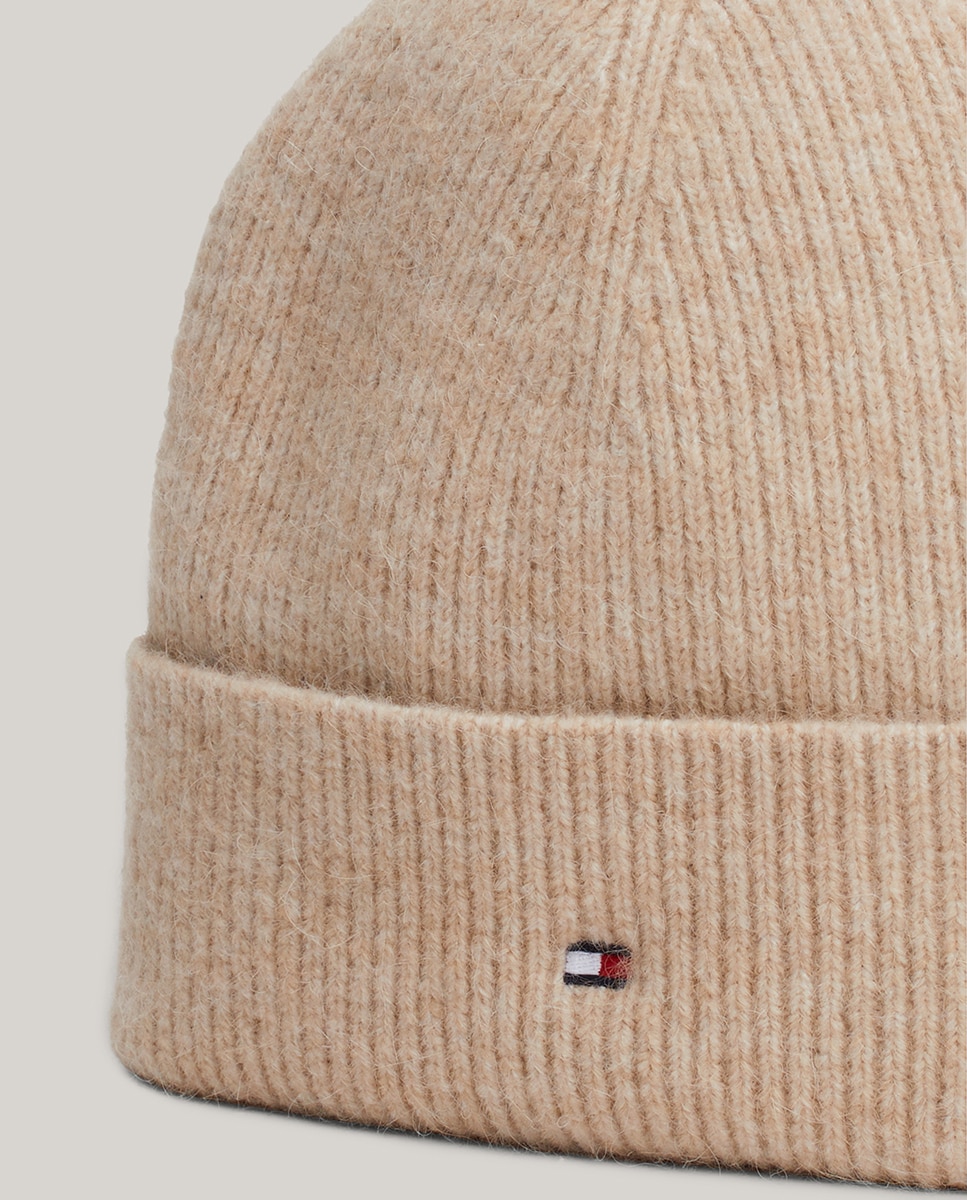 Gorro de Lã com Logótipo TH Bege-3