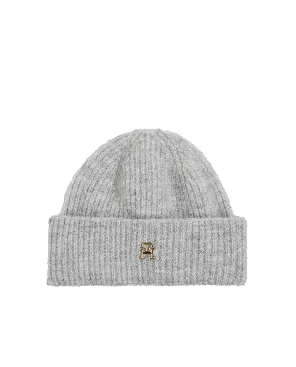 Gorro de Lã com Logótipo TH Cinzento-1